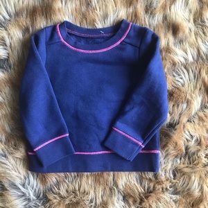 Baby girl blue sweatshirt 12 months